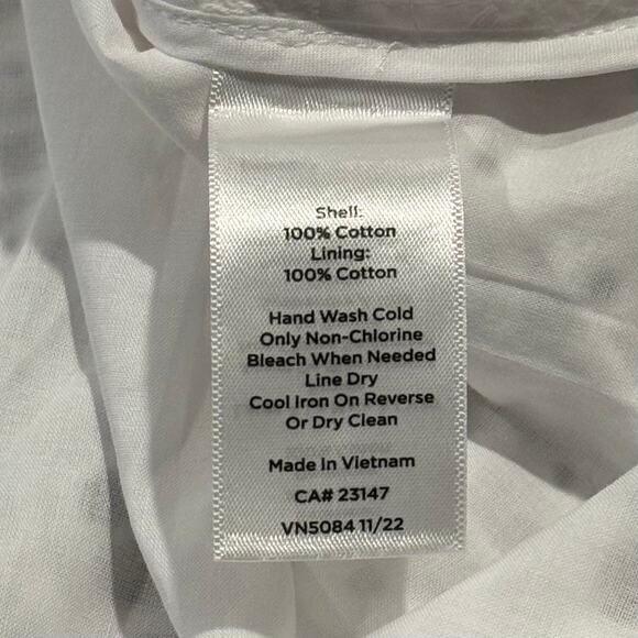 Talbots Skirt Cottage Romantic Eyelet Boho Feminine Lace Ethereal Fairy White 1X - Picture 3 of 5